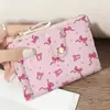 Carteira Feminina Ultra Fina com Zíper, Rosa Base, Porta-Cartões Morango, Porta-Cartões Leve para Uso Diário com Múltiplos Slots para Cartões