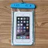 Bolsa impermeable transparente para teléfono móvil, para exteriores, flotante, fluorescente, para natación, bolsa impermeable de PVC, funda impermeable luminosa de dibujos animados para teléfono móvil