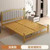 Cama doble de hierro forjado 1.2m engrosada marco de hierro para casa de huéspedes cama de apartamento 1.8m moderna simple hogar cama tapizada suave