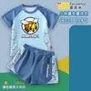 Traje de baño de dos piezas para niños de Minecraft Enderman, corte holgado para niños de talla grande, conjunto de traje de baño para niños talla mediana y grande