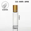 Botellas Roller Transparentes al por Mayor de 10 ml, Botellas Roller Esmeriladas de 5 ml, Botellas Roller de Vidrio para Dispensar Aceites Esenciales, Masaje de Ojos