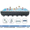 Piscina de Armazón Rectangular Intex Piscina Familiar para Adultos Piscina Grande al Aire Libre Piscina Infantil Piscina Inflable