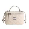Bolsa Pequeña de Bordado de Diamantes para Mujer 2026 Nueva Moda Versátil Bolso Cruzado con Cadena Exquisito Muy Popular Forma de Caja Cuadrada Pequeña