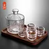 Patrón de Martillo Estilo Japonés Colgantes Cálidos Colgantes Transparentes Pequeño Vaso de Vino para Colgar Hogareño Amarillo Vino Blanco Copa de Vino Juego de Uno o Dos Vasos Pequeños de Vino
