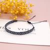 Nueva pulsera étnica de cuerda tejida a mano pura joyería pulsera de moda cinta estilo bohemio unisex