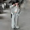 Ropa para Niños Conjunto de Sudadera para Niñas 2026 Otoño Nuevo Elegante Sudadera con Capucha para Niños Moda Top Pantalones Conjunto de Dos Piezas Tendencia