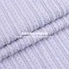 Tecido Jacquard Torcido Ondulado 280g Algodão-Poliéster Malha Jacquard Torcido Canelado Stretch para Casacos e Saias