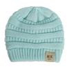 Gorro de bebé otoño e invierno Europa y Estados Unidos nuevo gorro de punto de lana para niños recién nacidos gorra con etiqueta MOK 16 colores