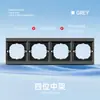 Asia Central Rusa Tipo 86 Interruptor Socket Estándar Europeo, Panel Gris Estilo Ruso, Control Único, Ignífugo, Enchufe Estilo Ruso