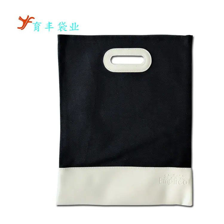 PU拼接帆布袋03
