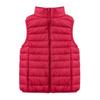 Moda Inverno 2023 Transfronteiriça Novo colete acolchoado feminino casual com gola alta jaqueta de plumas de pato branco 90