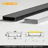 Perfil de Aluminio para Luz Lineal LED Luz Lineal Empotrada Canal de Luz de Aleación de Aluminio Tira de Luz Dura Canal de Aluminio Fuente de Luz Lateral