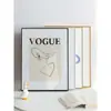 Moldura de Foto de Liga de Alumínio Pendurada na Parede Moldura de Foto Simples Moldura para Bordado Cruzado Puzzle Moldura Personalizada Montagem de Cartaz Moldura de Metal A3