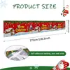 Decoração de Natal cortina de franjas banner desenho animado Papai Noel boneco de neve bandeira de franjas banner de decoração de pátio de Natal varanda