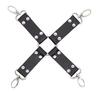 Esposas de Cuero Sintético Divertidas Herramientas de Tela de Cuero Accesorios de Atado de Peluche Herramientas Auxiliares Sexuales Productos para Adultos Suministro