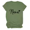 Sitio Independiente Europeo y Americano de Ebay Camiseta Casual Versátil Simple para Mujer Nana Corazón Cuello Redondo Manga Corta Capa Base Comercio Exterior