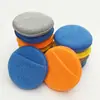 Esponja Redonda de Bolsillo Flap de 5 Pulgadas para Pulir Pasteles de Cera, Esponja Limpiadora de Microfibra para Coche, Esponja de Lavado de Coches con Recubrimiento de Cristal