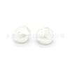 10mm rosa furo escuro pé de cobre botão de plástico pérola botão de flor pérola falsa botão de suéter camisa botão atacado