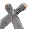 Mangas de Hielo para Hombres y Mujeres, Talla Grande, Corte Holgado, Protección Solar, Protección UV, Mangas para Brazos, Mangas Finas de Seda de Hielo, Mangas Largas para Proteger del Sol