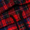 Pantalones Largos Casuales de Cuadros Sueltos para Hombre, Marca de Moda Americana, Estilo Japonés, Versátiles Elásticos Rectos de Pierna Ancha con Puños de Cordón