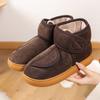 Zapatillas de Algodón Gruesas de Invierno con Talón de Bolsa Calentador de Pies Zapatos Calientes Suela Gruesa Forradas de Felpa Estilo Nuevo Personas de Mediana Edad y Mayores Zapatos de Borrego Zapatos de Algodón para Madre