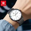 Fabricante de Relojes Marca Oulisi Venta al por Mayor Transfronterizo Correa Delgada de Malla Simple Estudiante Cuarzo Reloj para Hombre Reloj para Hombre