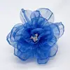 45/90mm Hilo de Seda Flor Accesorios Malla Hilo Borde Quemado Flor Accesorios Flor de Tela Hecho a Mano DIY Accesorios para Tocados