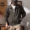 Chaqueta de Trabajo Vintage Estilo Americano para Hombre Estilo Otoño e Invierno Cuello Casual Ropa Superior Marca de Moda para Hombre Chaqueta de Aviador Forrada de Polar