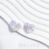 Corazones Pequeños de Melocotón Tintados con Tinta en Forma de Corazón Lindos Materiales para Accesorios DIY de Acetato Pendientes Pinzas para el Cabello Funda de Teléfono Colgante Venta al Por Mayor
