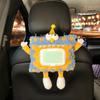 Porta Pañuelos para Respaldo de Asiento de Coche Caja de Pañuelos Divertida para Coche Colgante Monstruo de Dibujos Animados Decoración Interior de Coche