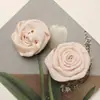 Nuevo Chinoiserie Retro Hecho a Mano Flor Enrollada Malla Rosa Seca DIY Pin Lateral Cuerda para el Cabello Tocado Ramillete Accesorios para Ropa