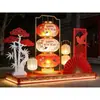 Decorações de Iluminação para o Ano Novo e Festival da Primavera, Fabricante de Decorações Comerciais Personalizadas em Formato de Lanterna Estilo Chinês