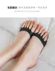 Sapatos de Couro Silicone Estampado Estrutura Colmeia Almofada Metatarso Chinelos Meio Número Almofada Antiderrapante Anti-Desgaste Pé Meias Barco Femininas Seção Fina