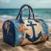 2026 Nueva Serie Náutica Retro Transfronteriza Bolsa de Viaje Acolchada Portátil para Distancias Cortas Bolsa Deportiva Multifuncional para Fitness