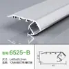 Moldura de Borde en Forma de F Peldaño de Escalera Protector de Esquina Anticolisión Ranura para Baldosa de Piso Perfil de Aluminio Peldaño Tira de Luz de Borde Luminosa Tira de Luz