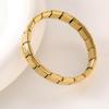 Pulseira Modular Italiana de Aço Inoxidável Pulseira Elástica Costurada Amor Pulseira de Relógio Corrente Pulseira de Titânio Versátil para Homens e Mulheres