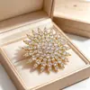 Broche de Tulipán de Zirconia de Alta Gama Xiliang Feizi Corsage de Tulipán Colorido Estilo Coreano Pin de Regalo Elegante Venta al por Mayor