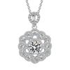 Nuevo Colgante de Girasol Full Diamante 2 quilates Ocho Corazones Ocho Flechas Circonita Lujo de Gama Alta Explosión Transfronteriza Collar de Pétalos