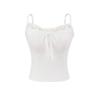 2025 Verão Doce Americano Novo Estilo Feminino Estilo Sexy Renda Renda Alça Camisola Sem Costas Sem Mangas Top