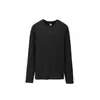 Roupa Masculina Jiezhan Gola Henley Costurada Stretch em Quatro Direções Manga Longa 26 Outono Novo Produto Estilo Old Money Manga Raglan Camiseta para Homens e Mulheres