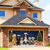 Decoraciones de Escena Más Vendidas Transfronterizas, Pegatinas Navideñas para Garaje, Telas Colgantes Más Vendidas en Amazon, Decoraciones para Fiestas de Año Nuevo