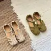 Zapatos Retro Huecos Estilo Jaula de Cerdo para Mujer, Nuevo Estilo Verano 2026, Sandalias de Tacón Grueso, Estilo de Noche, Transpirables, Adecuados para Combinar con Vestidos, Exportación