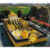 Nuevo castillo inflable con tobogán de pato amarillo para interiores y exteriores, trampolín para padres e hijos, equipo de entretenimiento con castillo travieso