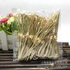 Brochetas desechables para frutas, brochetas con nudos florales, brochetas en forma de anillo, decoración para sushi de postre, brochetas de bambú, brochetas para cócteles, brochetas anudadas, brochetas con nudos florales