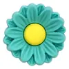 Flores Coloridas Adesivos de Borracha Macia 3D Decorações Planas para Capas de Celular Papelaria Acessórios de PVC 3D Acessórios para Joias DIY