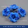 Flor Azul Flor Artificial Flor de Seda Pasador Flor Tocado Material Corona Pulsera Accesorio de Flor Hecho a Mano DIY Decoración de Cabeza con Flores