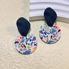 Pendientes europeos y americanos populares pendientes creativos hechos a mano de arcilla blanda pendientes de nicho de alta calidad pendientes de arcilla polimérica para mujer