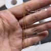 Corrente de metal para unhas japonesa corrente de contas extrafina joia 0,8 mm corrente de unhas de esfera de aço decoração dourada e prateada pode ser cortada