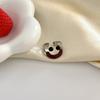 Coreia do Sul nicho design Smiley anel ins na moda de alta qualidade luz de luxo moda personalizada gotejamento óleo indicador anel de dedo abertura ~