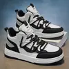 Zapatos de Hombre de Otoño Nuevos Transpirables de Caña Alta Blancos Tendencia Estudiante Versátiles Suela Gruesa Deportivos Casuales Zapatos de Skate para Hombre